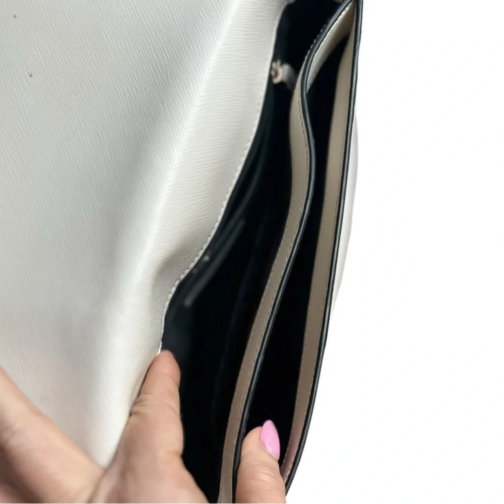 Kate Spade Shoulder Bag Adjustable Crossbody Black & White